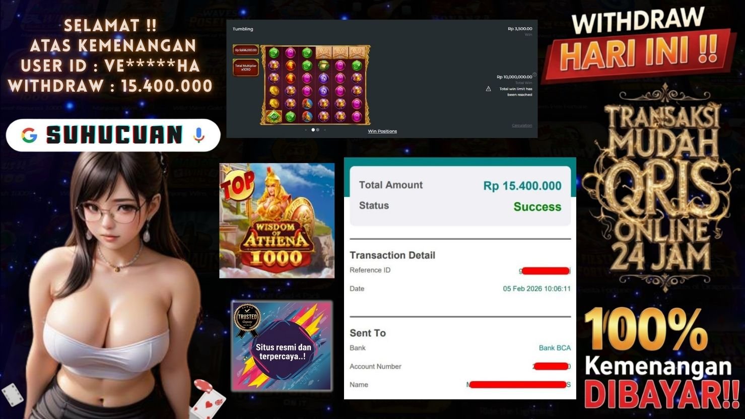SUHUCUAN JACKPOT SLOT WISDOM OF ATHENA 1000